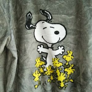 Snoopy woman velour sweatshirt sz xl